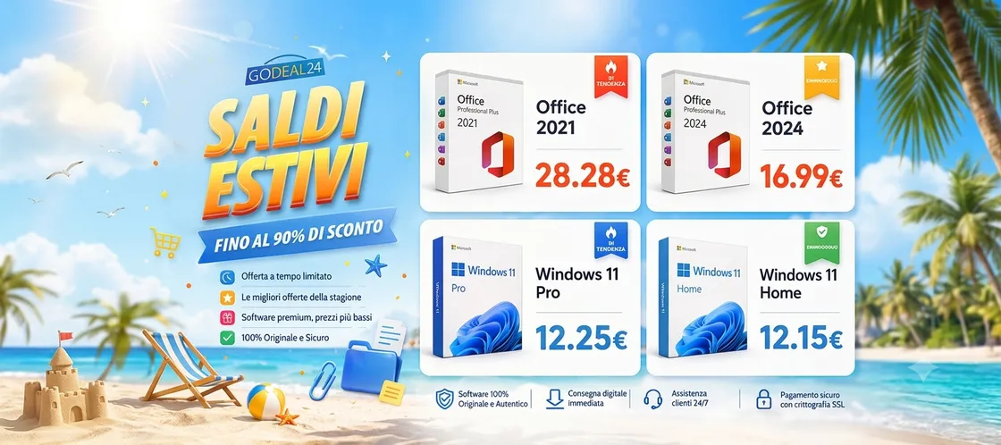 Come aggiornare il PC spendendo meno con Office 2024 Pro a 16,99 € e Windows 11 Pro a 12,25 €