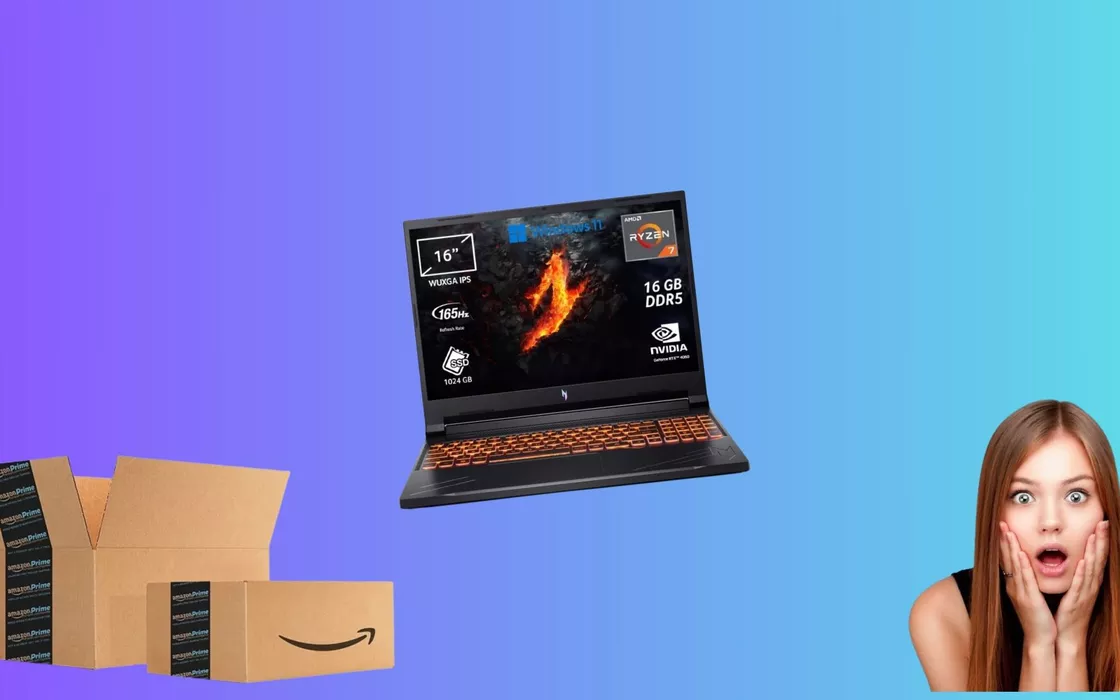 Prime Day 2024: compra ORA il notebook da gaming ACER Nitro con Ryzen 7