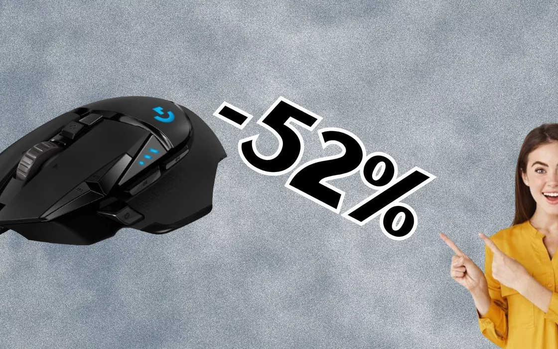 Il Logitech G G502 HERO è il top tra i mouse da gaming: crolla del 52% su Amazon