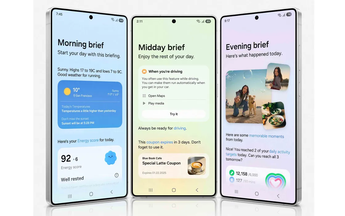 Google Nano Banana entra in Samsung Now Brief