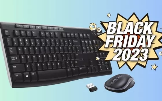 Black Friday: combo Logitech tastiera + mouse SCONTATA del 50% su Amazon!