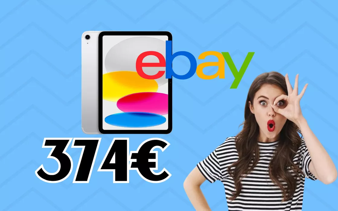 Il CODICE sconto eBay porta l'iPad di 10a generazione a 370 EURO
