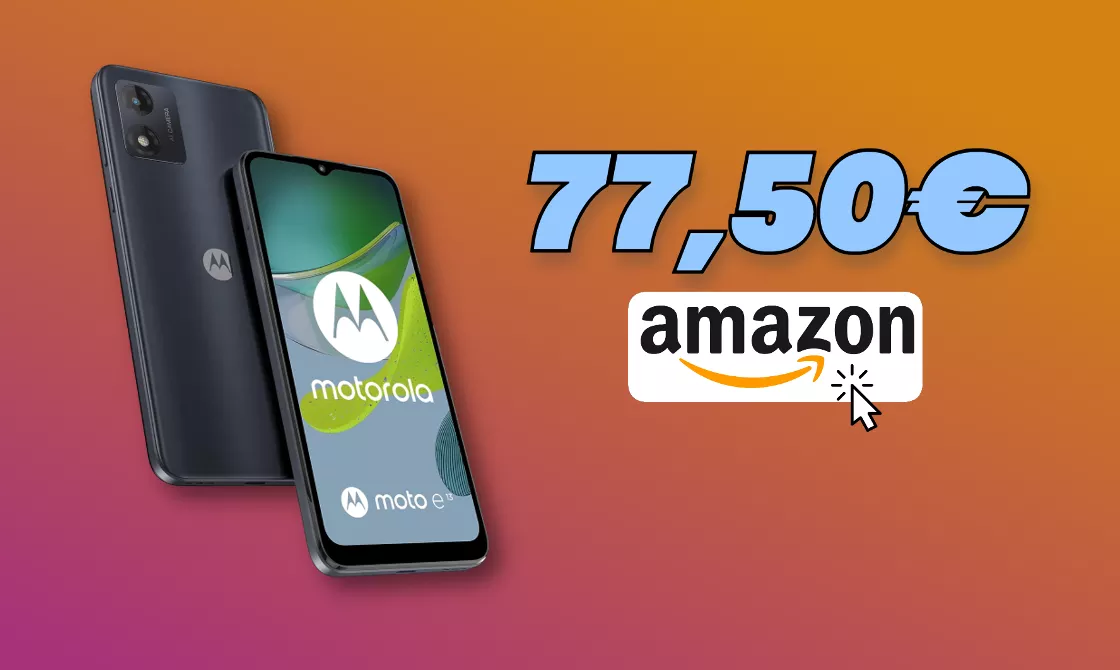 Motorola Moto e13 a questo prezzo non ha rivali: solo 77€!