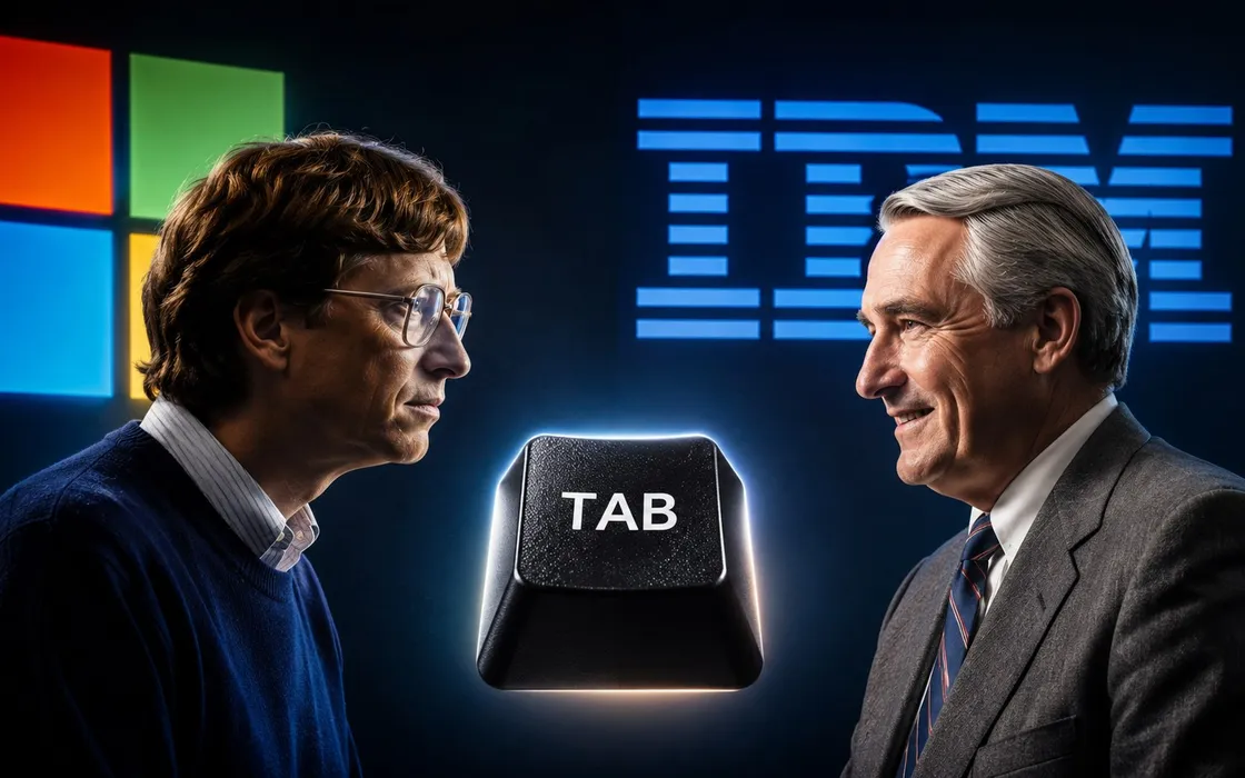 Microsoft contro IBM per il tasto TAB: la frase sulla mamma di Bill Gates diventata leggenda