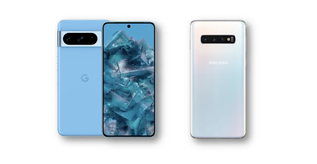 Google Pixel 8 Pro e Samsung Galaxy S10