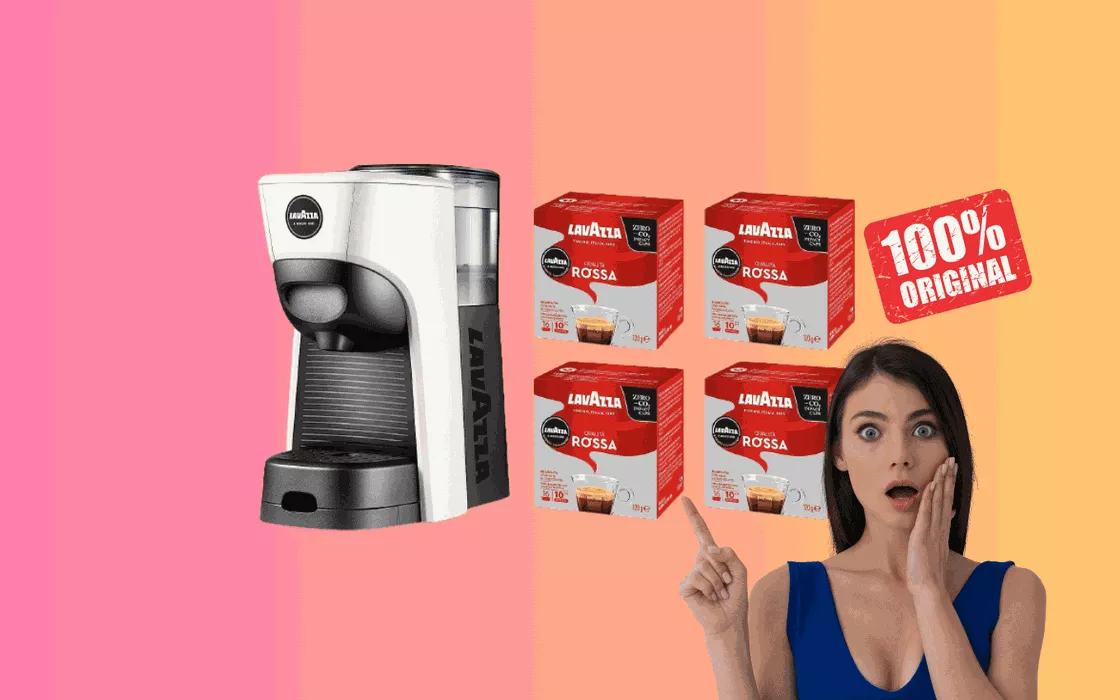 Lavazza a modo mio + 64 capsule incluse: prezzo SHOCK, ancora qualche ora