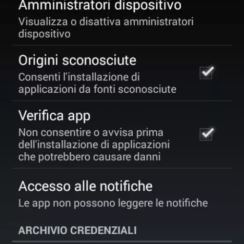 Come installare applicazioni non compatibili su Android