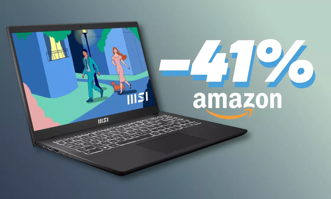 MSI Modern 15 con Intel Core i5: sconto SHOCK del 41% su Amazon