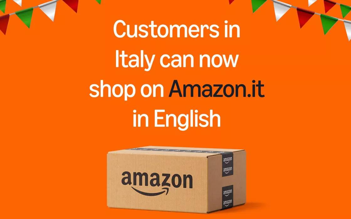 Amazon.it diventa disponibile anche in lingua inglese