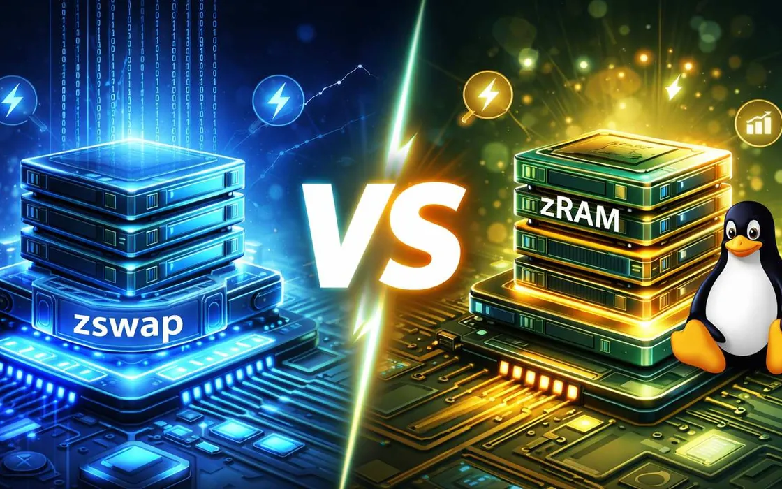 zswap vs zram: quale scegliere per la memoria Linux