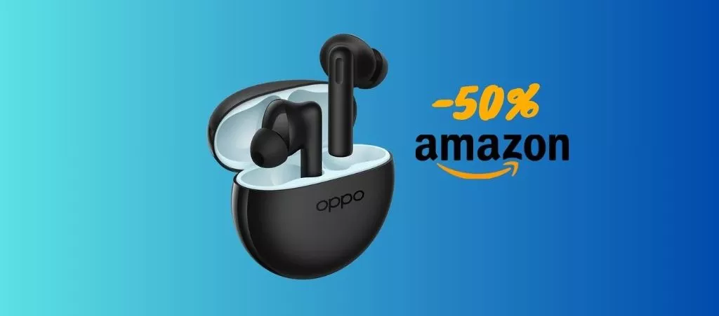 OPPO Enco Buds2 solo per oggi SCONTATE del 50% su Amazon!