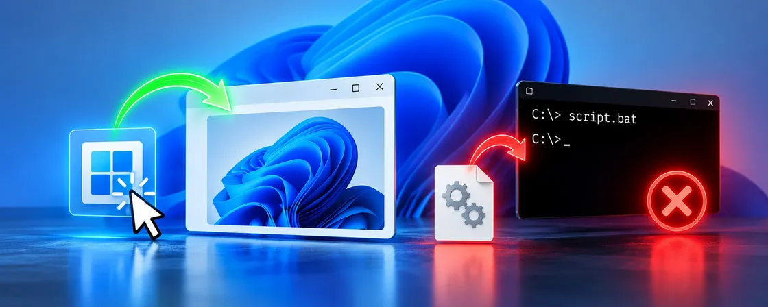 Windows, perché un programma funziona con doppio clic ma non da batch