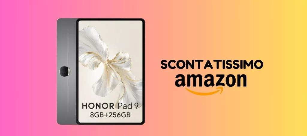 COUPON SCONTO del valore di 50 euro per Honor Pad 9 su Amazon!