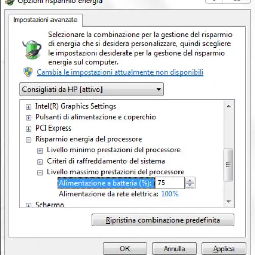 Aumentare la durata della batteria del portatile
