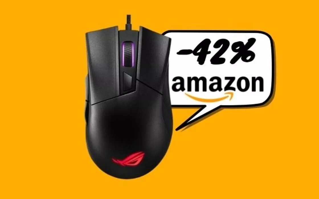 Mouse da Gaming Asus in SUPER PROMO (scontato del 42% su Amazon)