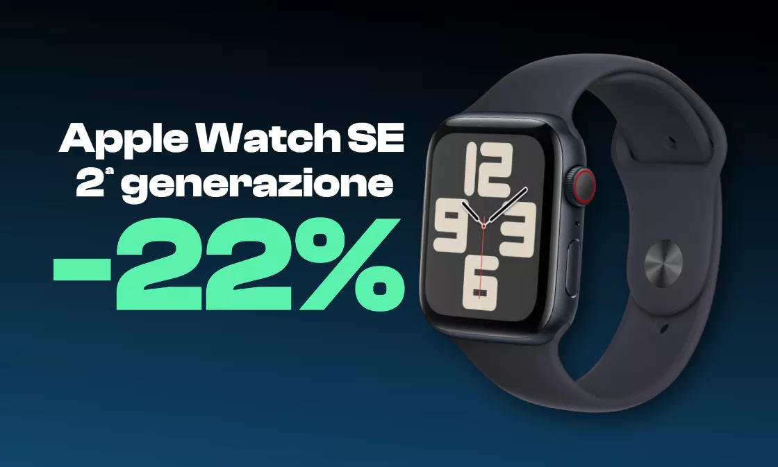 Apple Watch SE 2ª Gen: il prezzo è PERFETTO oggi su Amazon