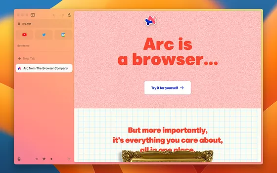 Arc Browser disponibile per gli utenti macOS e iOS: addio lista d'attesa