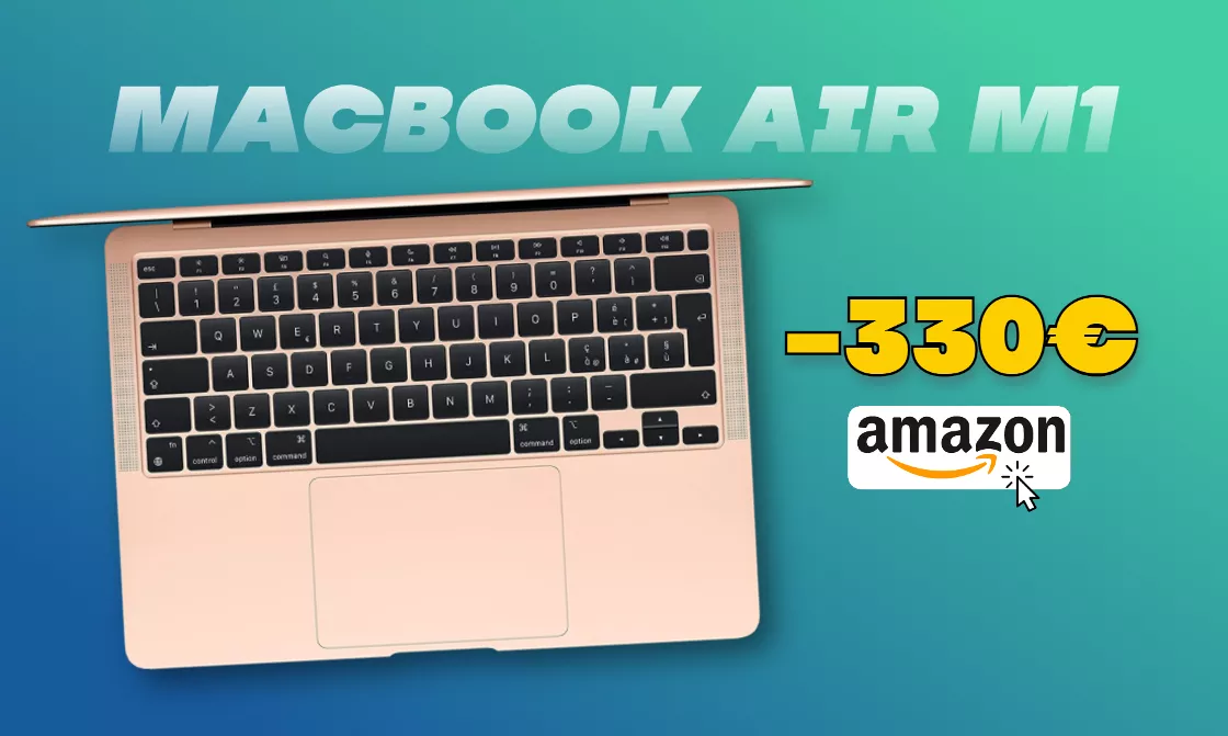Macbook Air M1 ad un prezzo strepitoso su Amazon (-27%)
