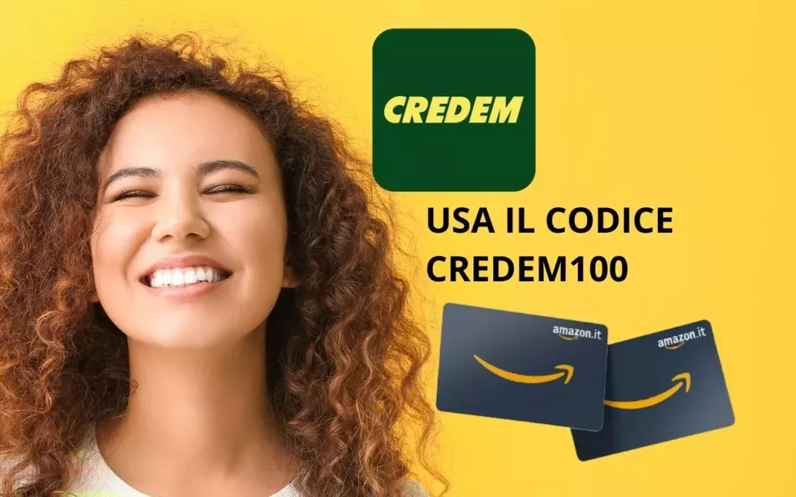 Zero spese e 100 € di Buoni Amazon: l’offerta di Credem Banca fino al 5 aprile