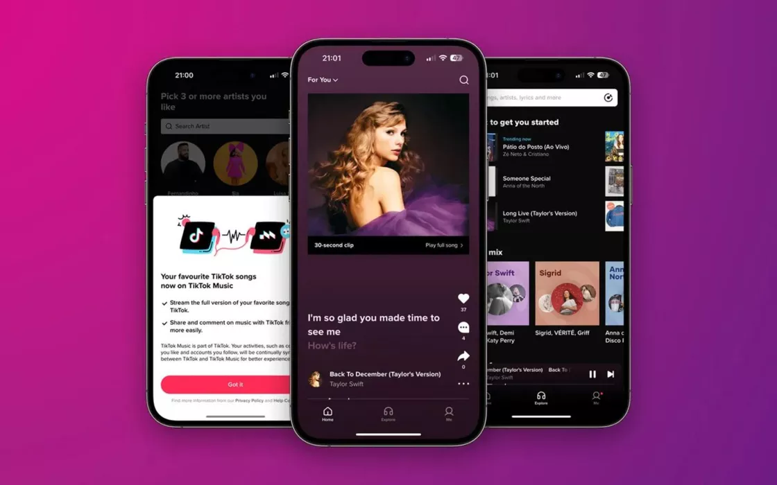 TikTok Music ufficiale in alcuni paesi, è sfida a Spotify