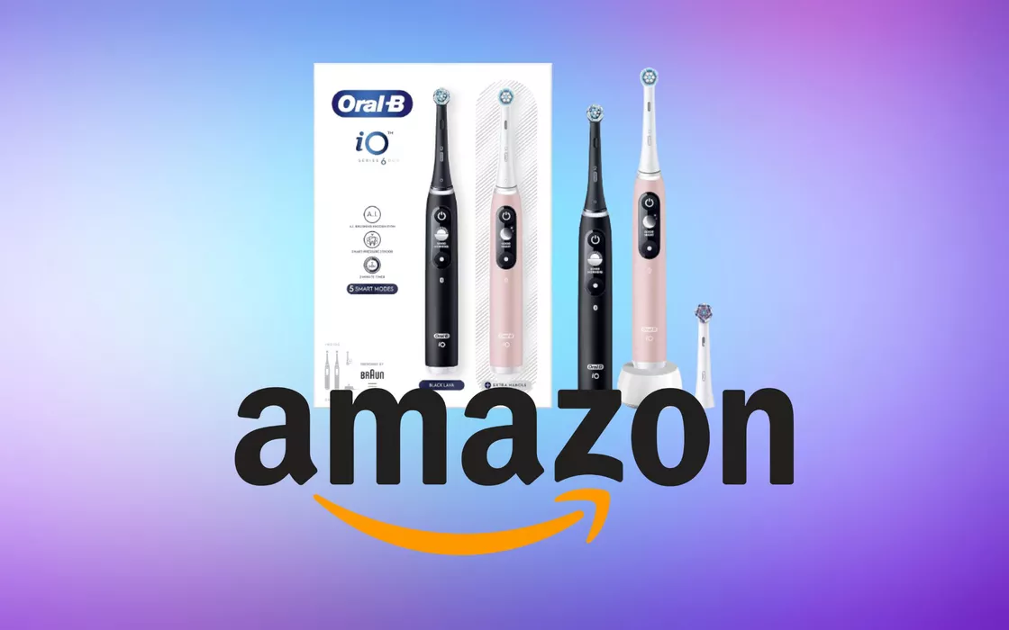 Oral-B iO 6N, due spazzolini elettrici al prezzo di uno su Amazon