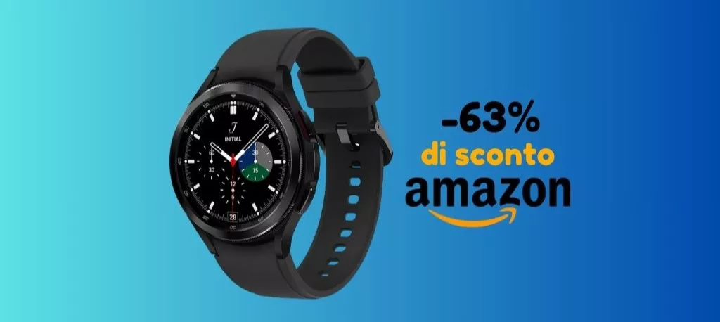 Samsung Galaxy Watch4 SCONTATO del 63% di Amazon!