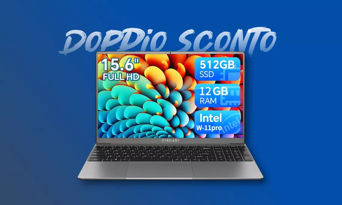 Notebook Windows low cost: display FHD e 12GB di RAM a prezzo WOW