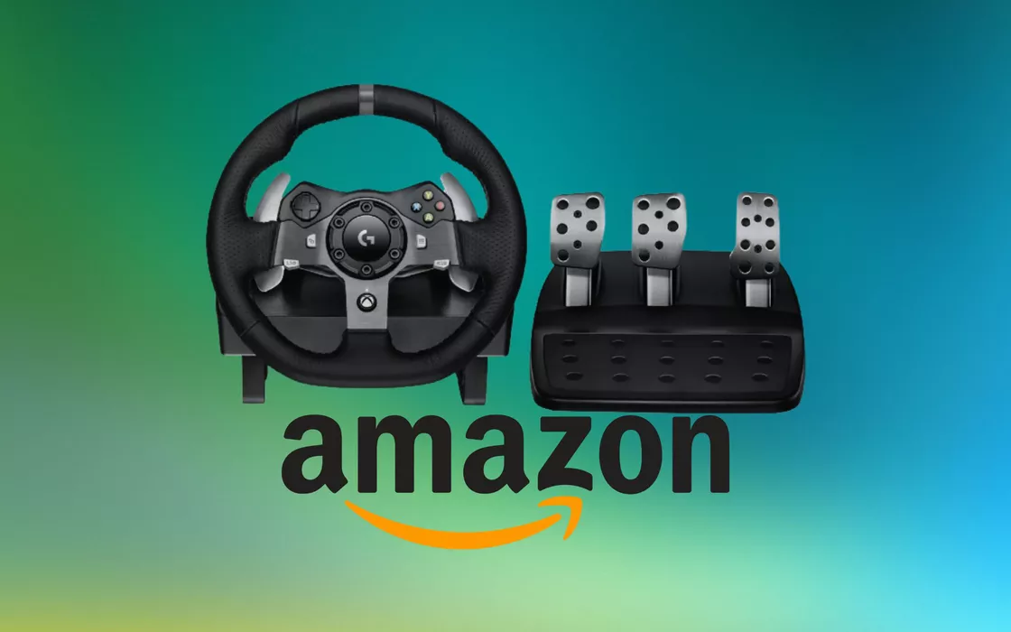 Volante e pedali da corsa Logitech quasi a metà prezzo su Amazon
