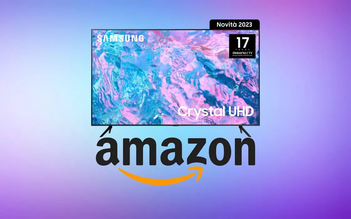 Smart TV Samsung Crystal 4K da 50 pollici, la più acquistata su Amazon