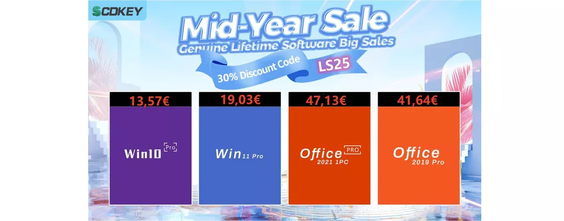Windows 10 Pro a soli 14€ e Windows 11 Pro a 24€ con gli sconti di metà anno