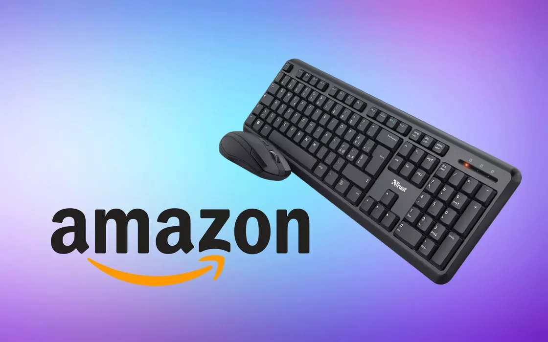 Tastiera e mouse wireless Trust in super promo, Amazon li svende