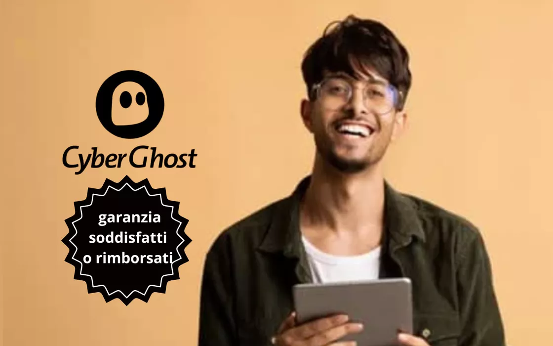 CyberGhost a 2,19 Euro/mese con garanzia soddisfatti o rimborsati