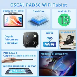 Tablet Android OSCAL Pad50 - Scheda tecnica
