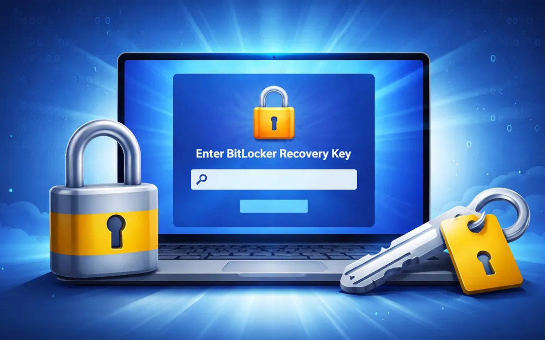 Windows 11 forza la richiesta della chiave BitLocker: utenti bloccati senza motivo