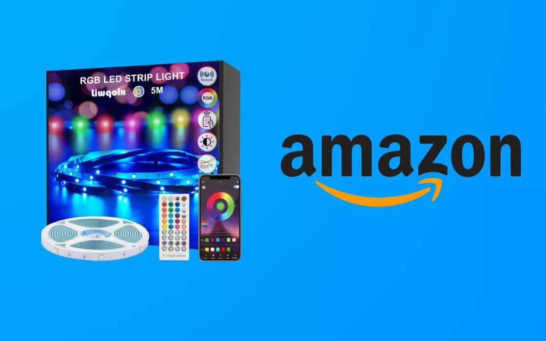 La striscia LED più acquistata su Amazon costa 12 euro