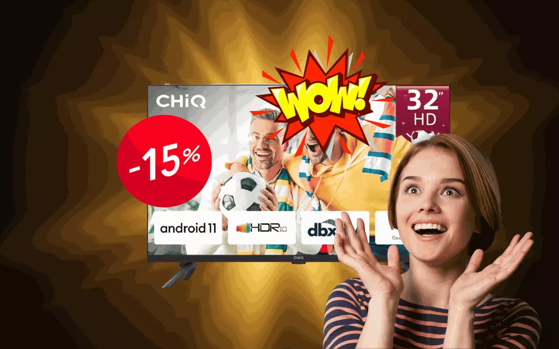 Smart tv 32 pollici, HD, oggi prezzo RIDICOLO per 24h su Amazon: stanno per terminare