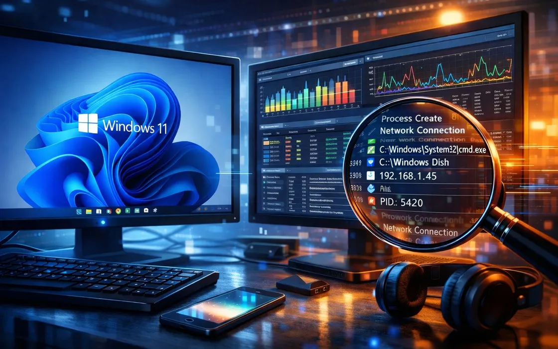 Windows 11 integra Sysmon: lo strumento segreto per capire davvero cosa succede nel PC