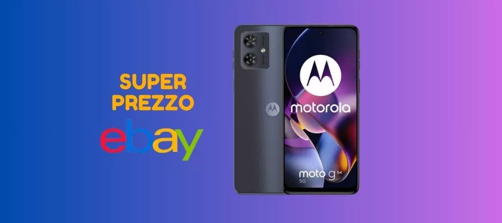 Solo su eBay Motorola moto g54 a PREZZO RIDICOLO, solo 153 euro!