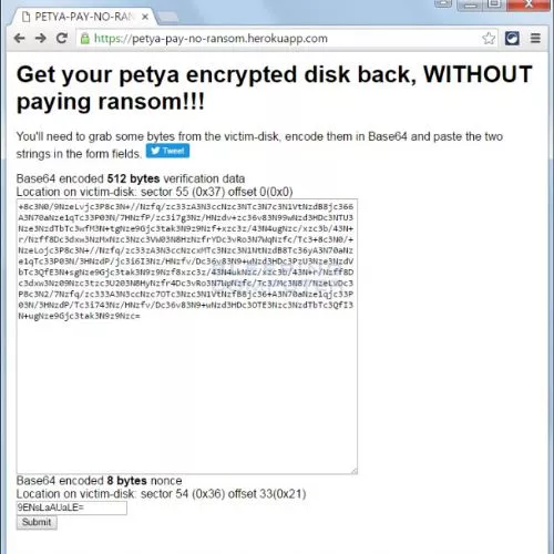 Come decodificare il ransomware Petya