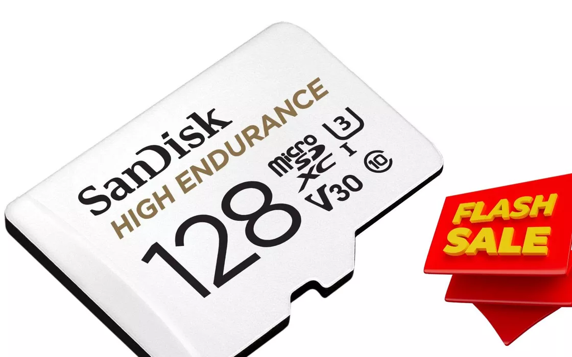 MicroSD SanDisk da 128 GB ad un super prezzo su Amazon