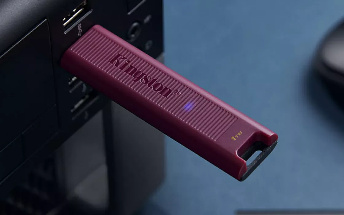 Chiavetta USB Type-A Kingston DataTraveler Max: fino a 1.000 MB/s grazie all'interfaccia Gen 3.2