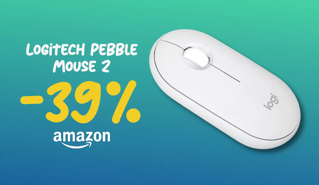 Il Logitech Pebble Mouse 2 è portatile, leggero e personalizzabile (-39%)