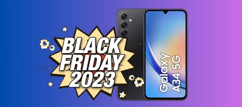 PROMO Black Friday: Samsung Galaxy A34 scontato del 38% su Amazon!