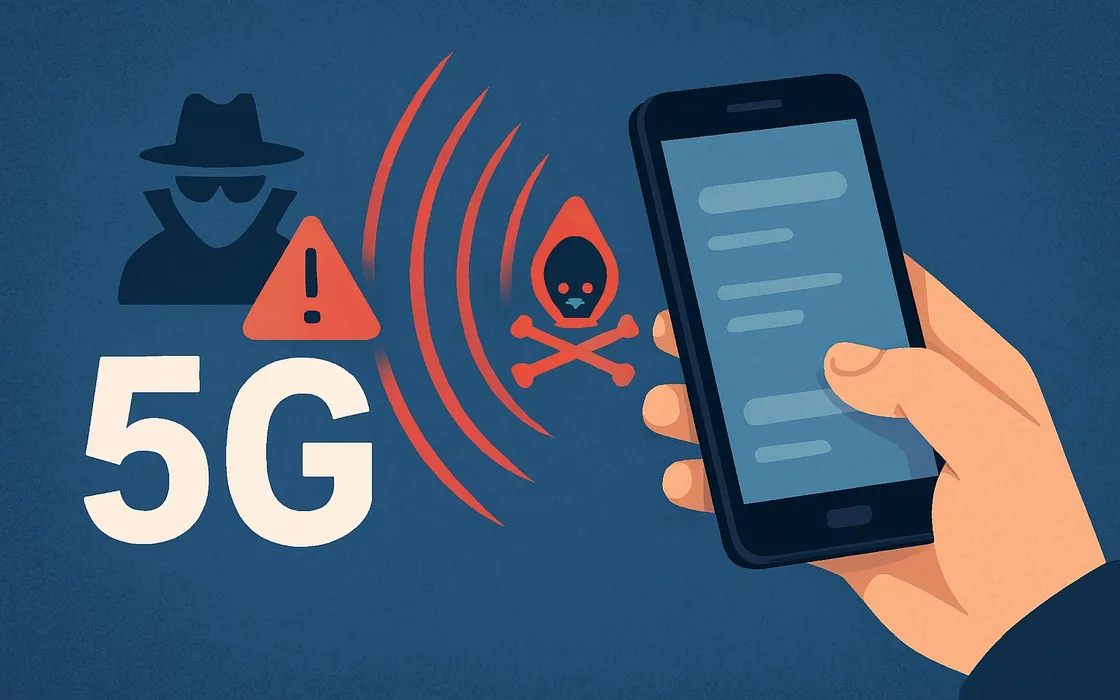 Scoperto Sni5Gect: attacco 5G che può spiare e sabotare lo smartphone a 20 metri di distanza
