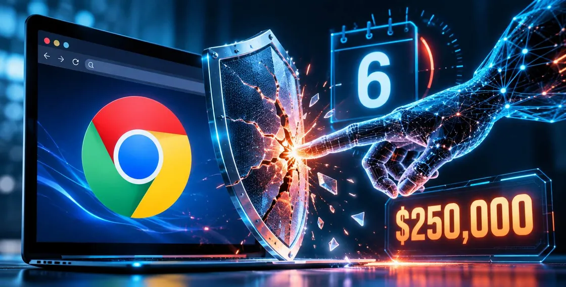 Chrome violato in 6 giorni con l'AI: Google paga 250.000 dollari