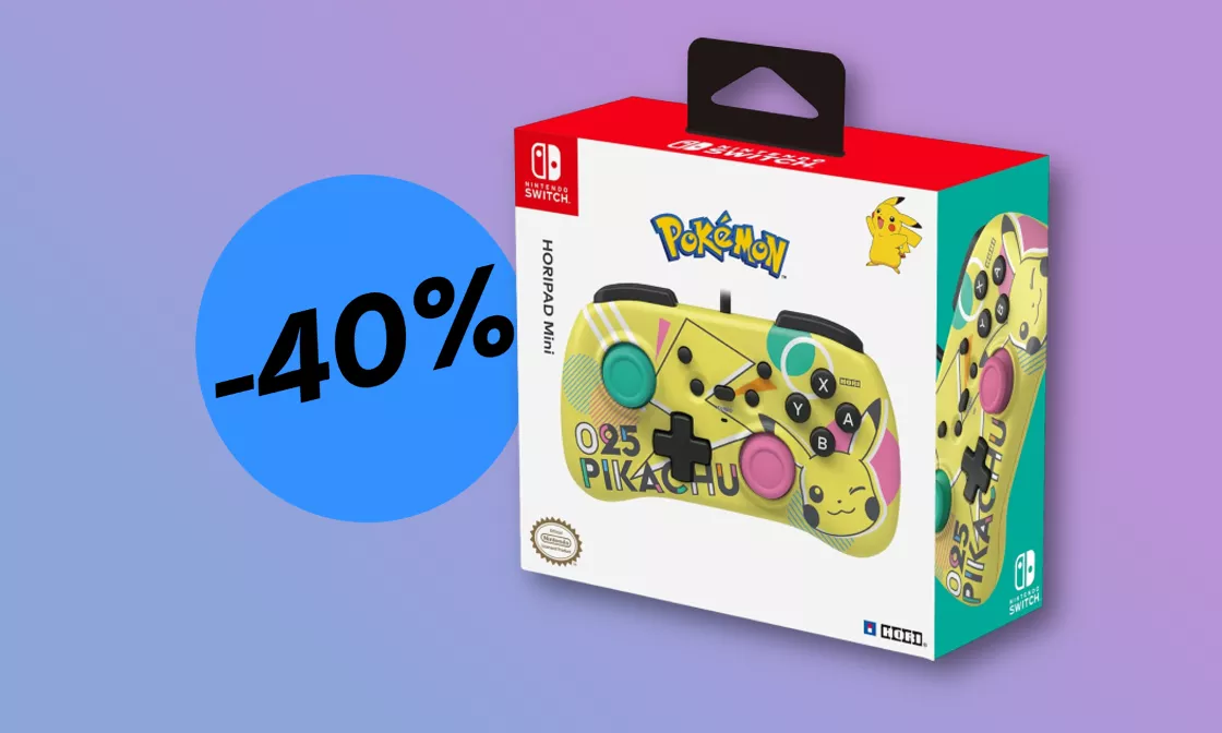 Controller Nintendo Switch a tema Pikachu a prezzo REGALO (-40%)