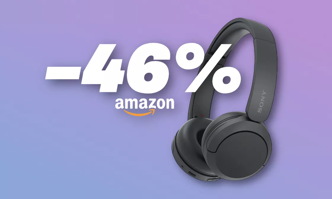 Sconto SHOCK del 46% sulle cuffie Bluetooth di Sony