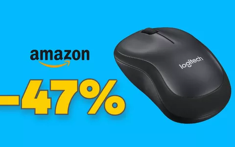 Mouse Logitech compatto, silenzioso e wireless: -47% da URLO!