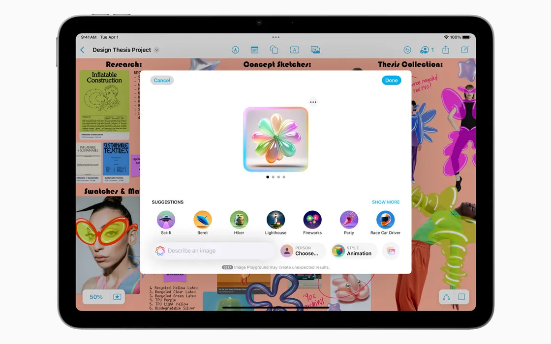 Image Playground integra ChatGPT: svolta per lo strumento di Apple