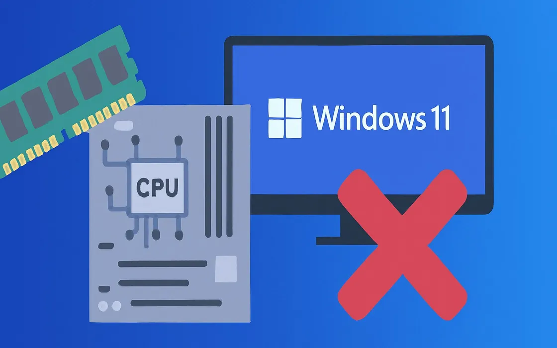 Requisiti Windows 11 che NON possono essere superati per installazione e aggiornamento
